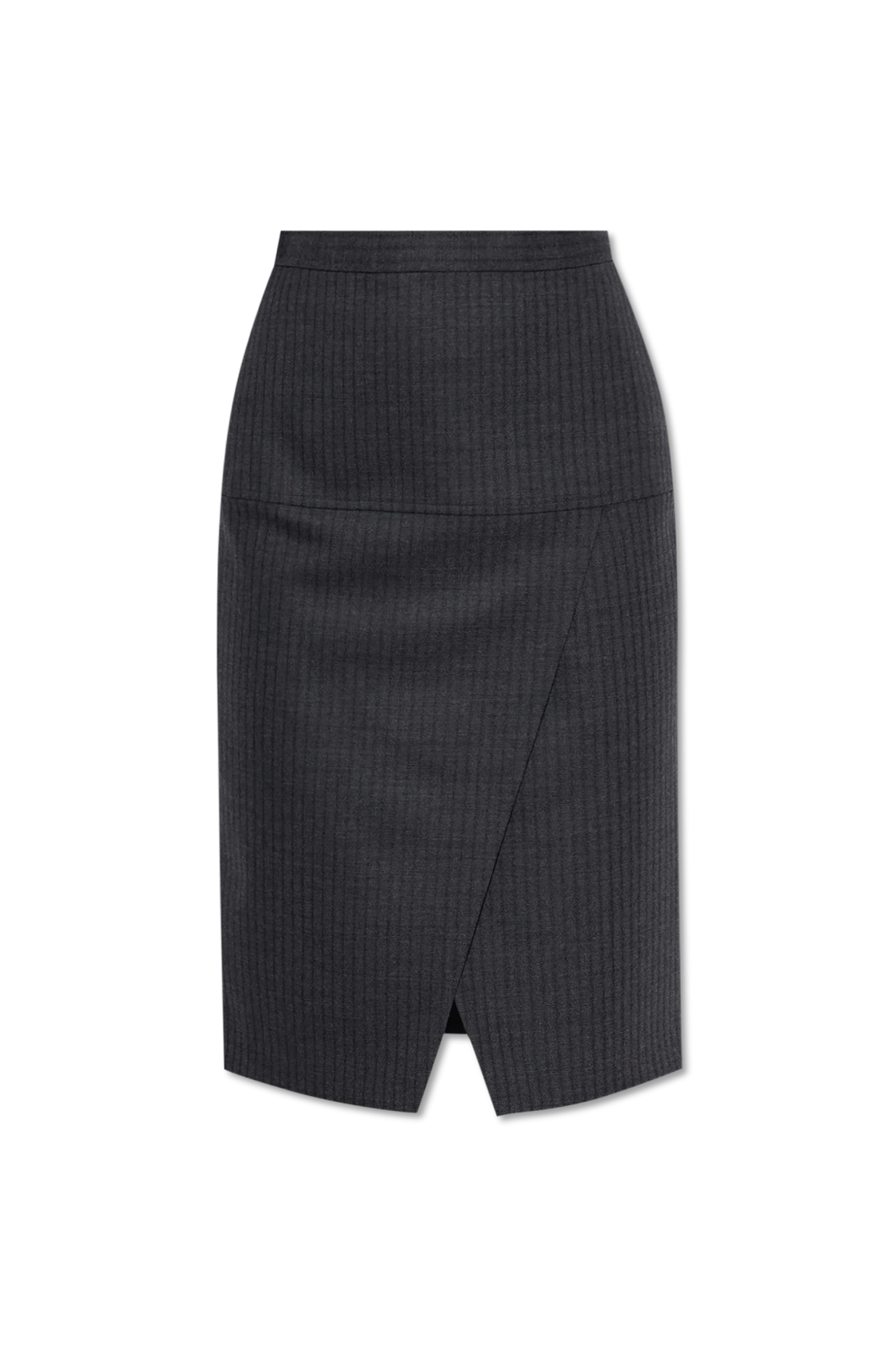 スカート LENINA GLADYS wool check skirt_gray Belted Plaid Maxi Skirt – Suzy Shier